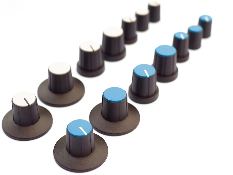 thumbnail image 2 of Sifam 15mm Metallized Chrom Slide Potentiometer Knob Cap – Touch Sensitive (Germany) 2 of 5